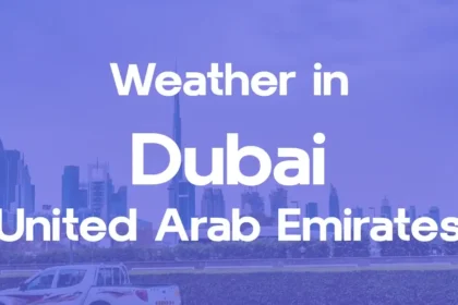 Early morning fog covering UAE highways with partly cloudy skies in the background.