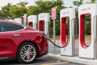 Tesla EV charging stations
